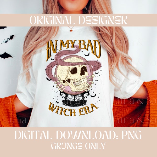 Halloween Png,Witchy png,Bad Witch Vibes Png,Witchy Babe png,Skeleton Png,Halloween Sublimation Design,Spooky Season,Pumpkin png,Fall Png