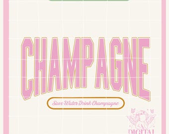 Champagner Png, Champagner Probleme Png, Retro Sommer PNG, Bach Png, ästhetisches Png, Preppy png, Kokosnuss Mädchen png, Trendy Sommer Design, VSCO png