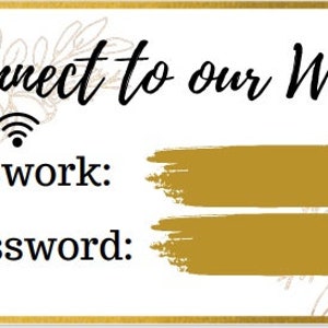 Wifi Sign for Spa, Salon, Massage