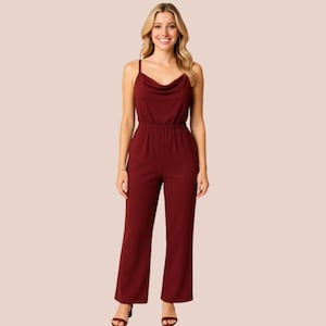 Women&#39;s Jumpsuit Sewing Pattern: Beginner-Friendly PDF Download