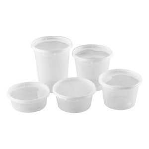 デリ/食品容器（24セット - 容器12個と蓋12個）