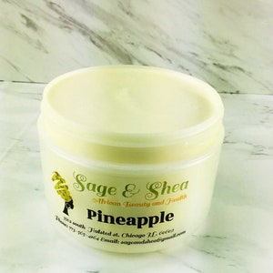 Pineapple whipped pure African shea butter