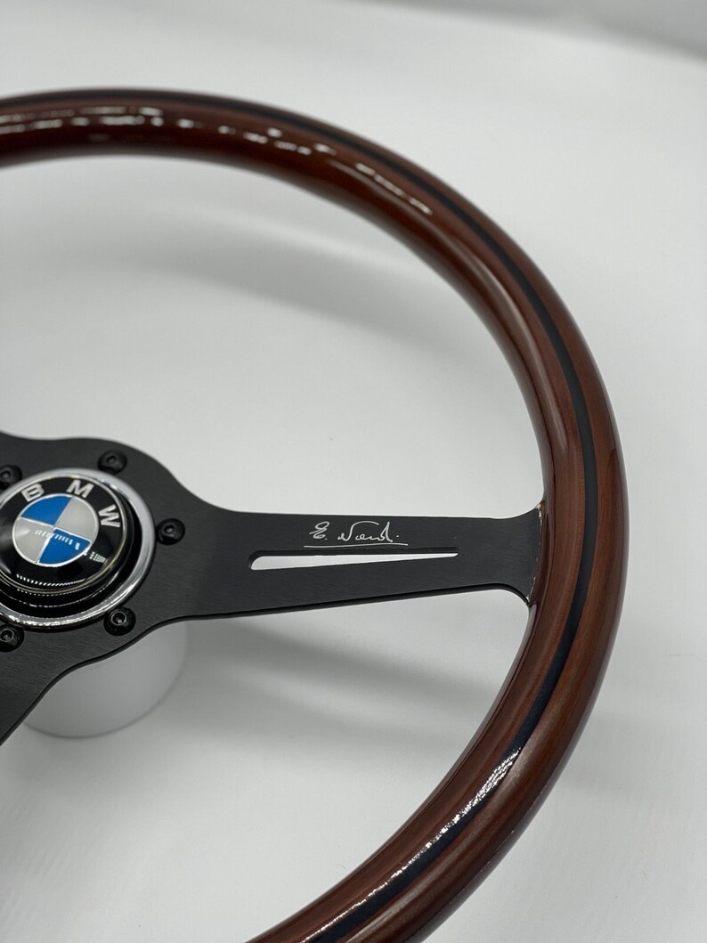 Steering Wheel Fits BMW E30 E34 E24 E32 Z1 8393 Classic Dark Wood