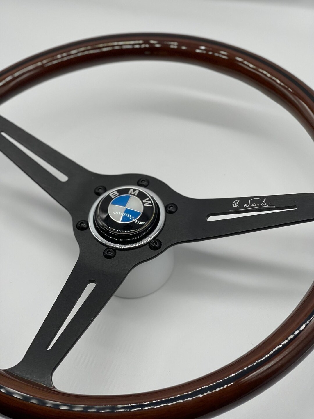 Steering Wheel Fits BMW E30 E34 E24 E32 Z1 8393 Classic Dark Wood