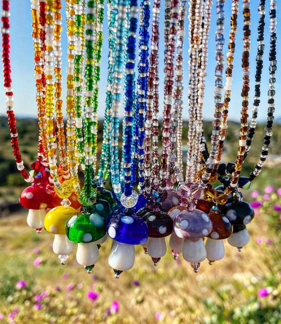 BFF Large Mushroom Friendship Necklaces 