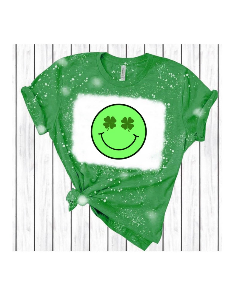 Green Smiley Face Png, Four Leaf Clover Smiley Face Png, Green Happy ...