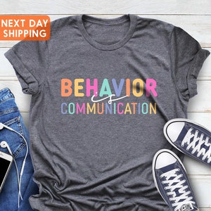 All Behavior Is A Form Of Communication, Applied Behavior Analysis, Bcba  Gift, Aba Therapy Gift ,Social Worker Mom Gift T-Shirt - AliExpress