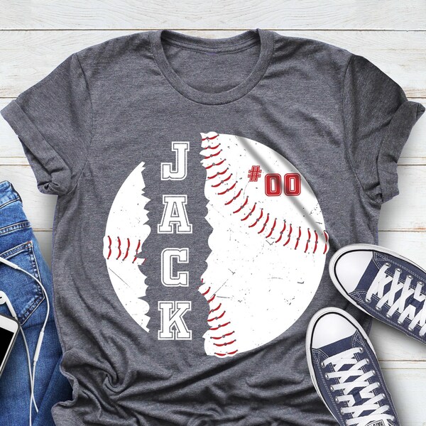 Personalized Baseball Shirt, Personalized Mom Gifts, Custom Dad, Game Day Shirt, Baseball Mom Shirt, Custom Number, Personalized Number