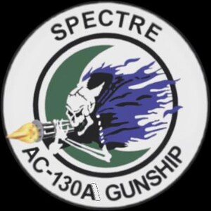 AC-130 Gunship Spectre Model Patch Decal