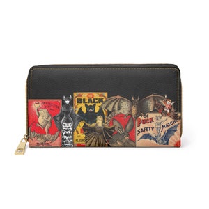 Bat Love Zipper Wallet