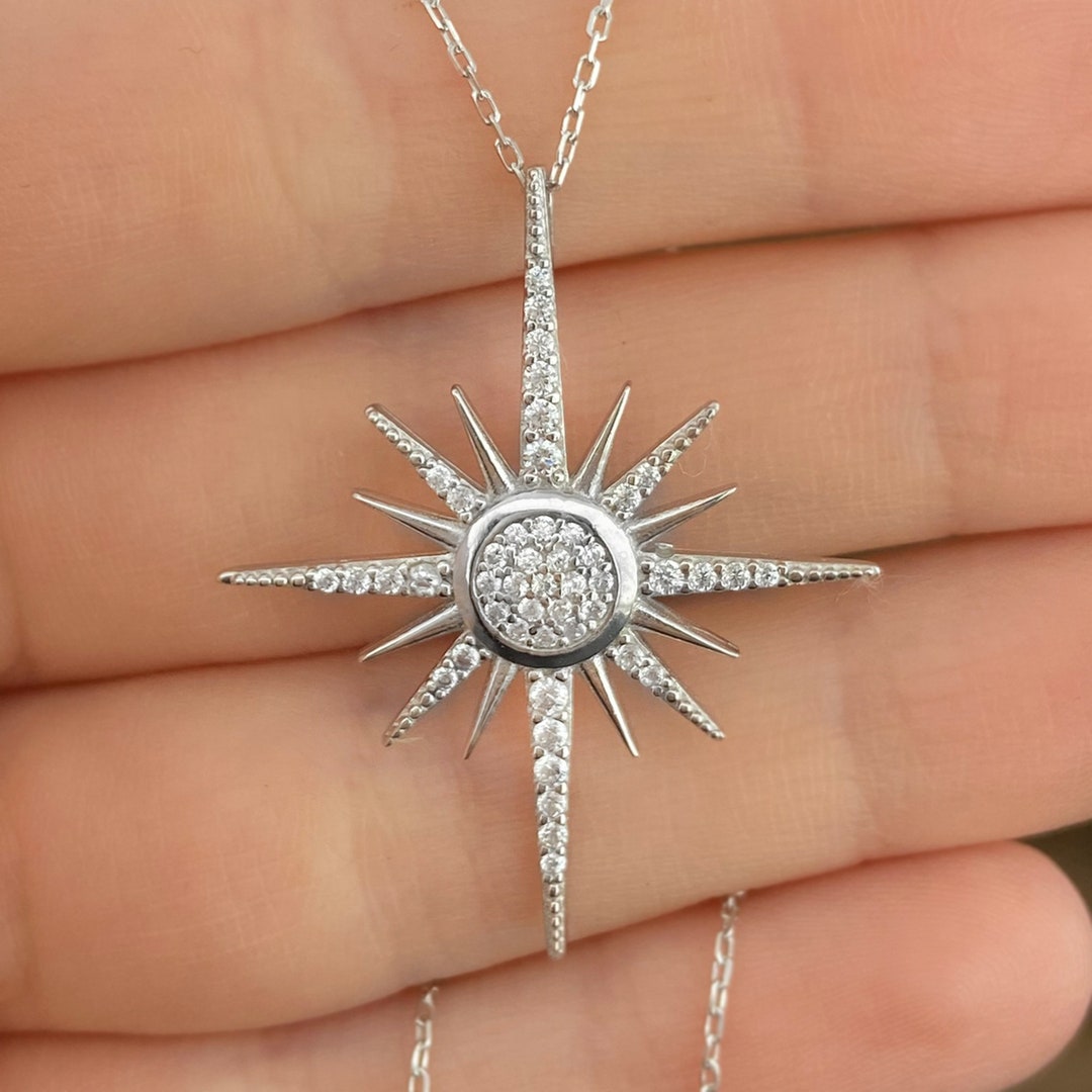 Sirius Star Silver Necklace 925 Sterling Silver Necklace
