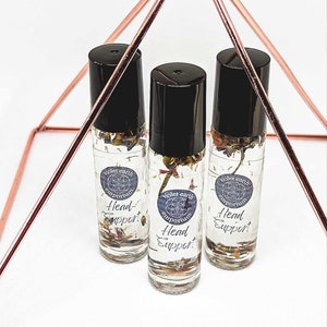 Headache Relief Essential Oil Roller: Hand-Made Tension Support