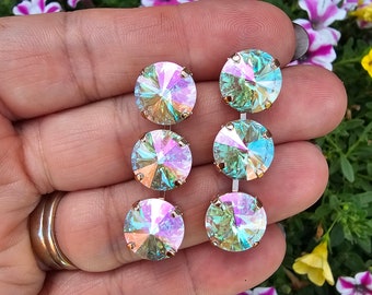 Orecchini Luccico Quadrifoglio Brillantini Gioielli Argento - Foto 4