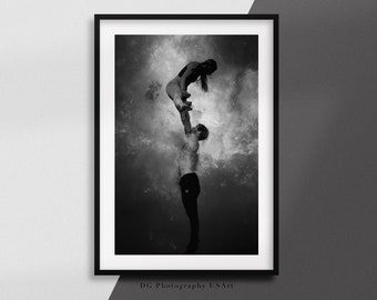 Fitness Print, Motivation, Black and White Workout Print, Gym Wall Art, Yoga Poster, Gym Room Decor Print