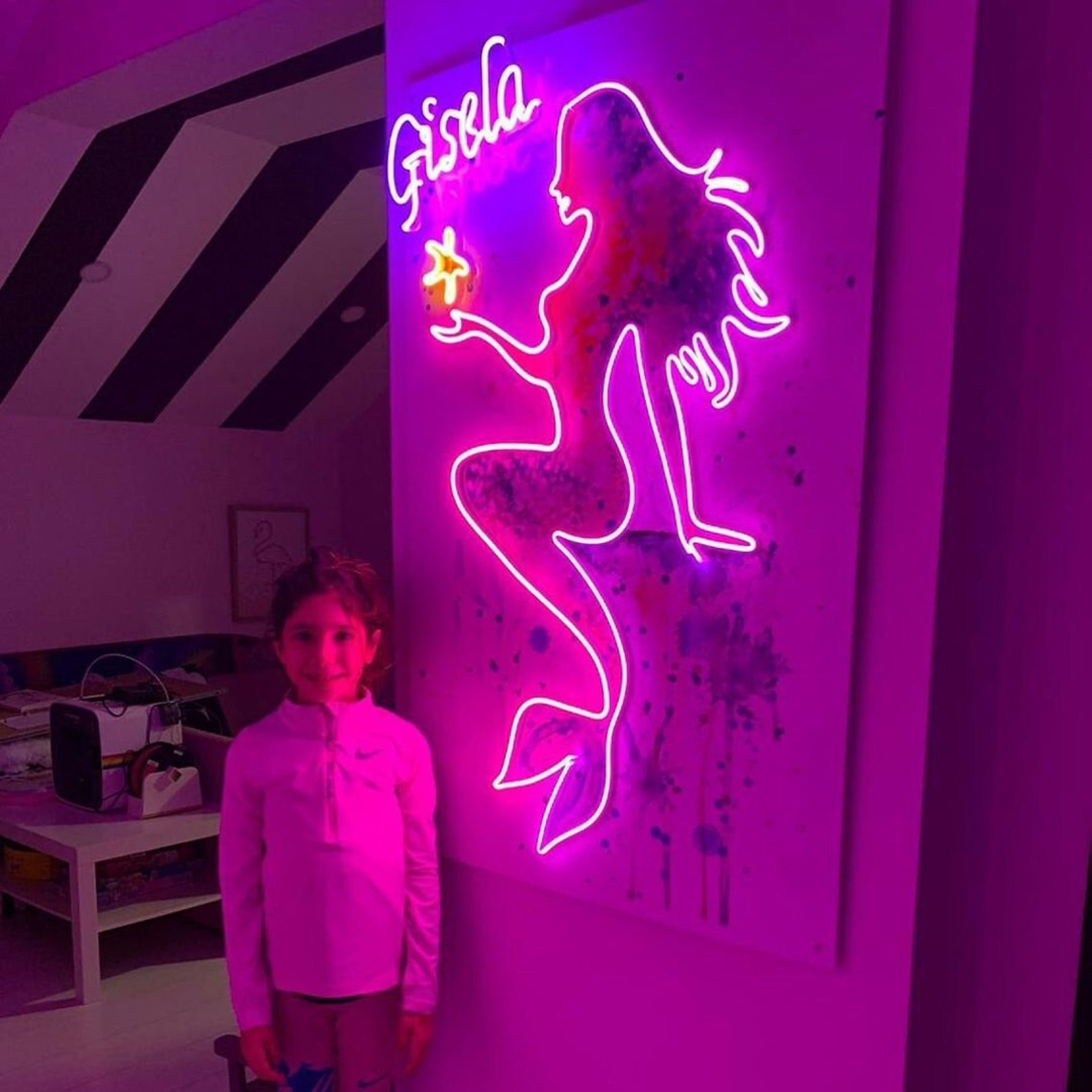 Mermaid Neon Art Sign Custom Neon Signs LED Lights Neon | Etsy