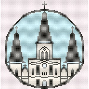 St. Louis Cathedral Cross Stitch Pattern