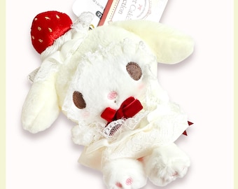 Sanrio Sweet Cake Collection My Melody Mini Plush | Strawberry Shortcake Mascot Keychain
