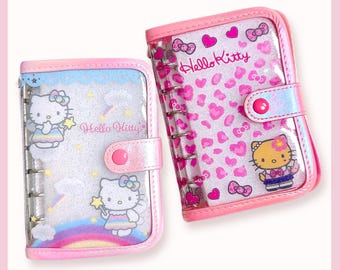 Sanrio Hello Kitty Sticker Binder | Kogal Fairy Mini 6 Ring Binder | Kawaii Deco Journal Album Option Select