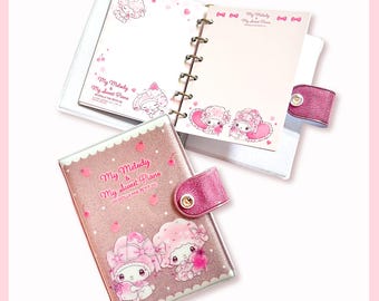 Sanrio My Melody & My Sweet Piano Dolly Mix Petit Sticker Binder | PET Seal Binder