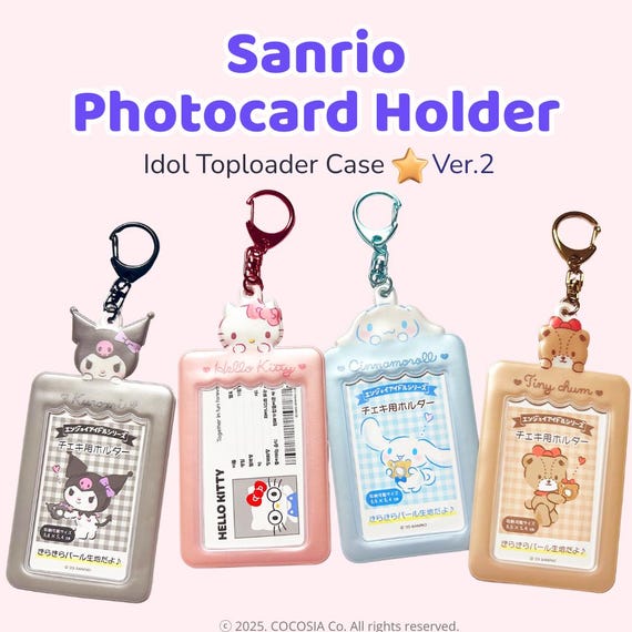 K-pop Toploader Photocard Holder Keychain Ver.2 | Hello Kitty, My
