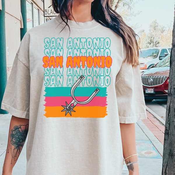 San Antonio Retro Basketball Team: NBA T-shirt, Spurs Oversized Shirt - Perfect gift for Spurs Fans