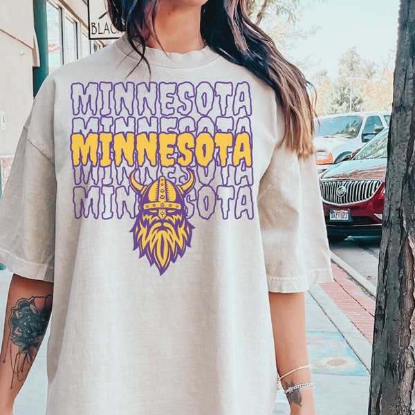 Minnesota Football Team: NFL T-shirt, Vikings Oversized Shirt - Perfect gift for Vikings Fans