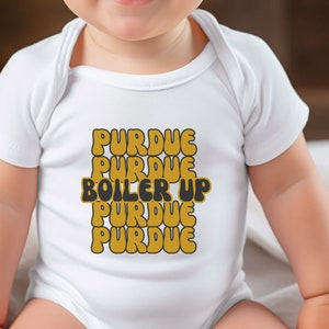 Purdue Infant Short Sleeve Onesie: Little Boilermaker in the Making