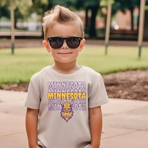 Minnesota Football Team: Football League T-shirt, Vikings Toddler Shirt - Perfect gift for Smallest Vikings Fans