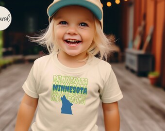 Minnesota Basketball Team: NBA T-shirt, Timberwolves Toddler Shirt - Perfect gift for Smallest Timberwolves Fans