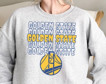 Golden State Basketball Team: Throwback NBA Crewneck, Every Day Oversized Sweatshirt - Perfect gift for Warriors Fans