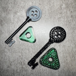 Coraline Skeleton Key Replica - Rhinetstoned or Regular image 1
