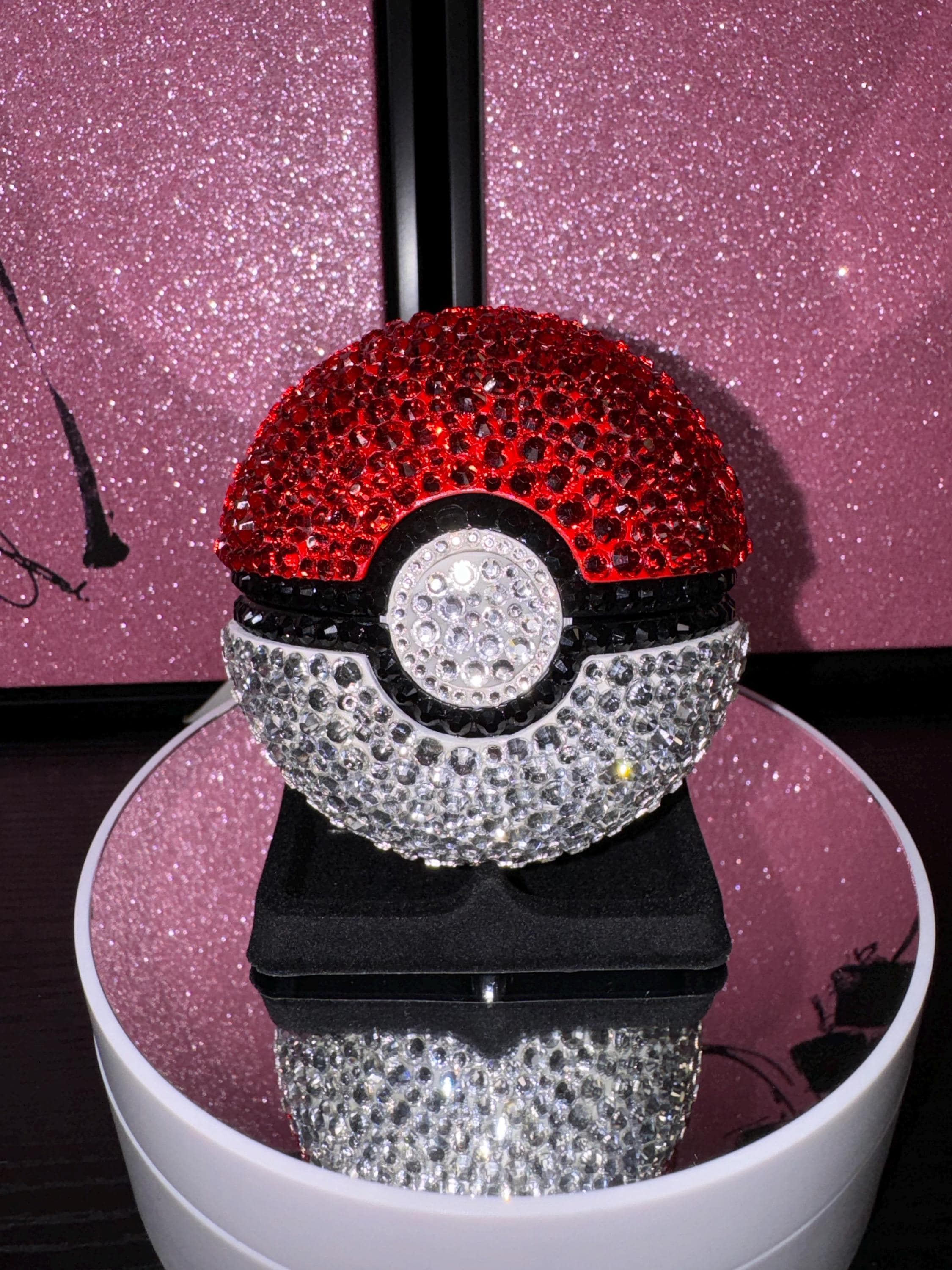 Rhinestoned Poké Ball - Etsy