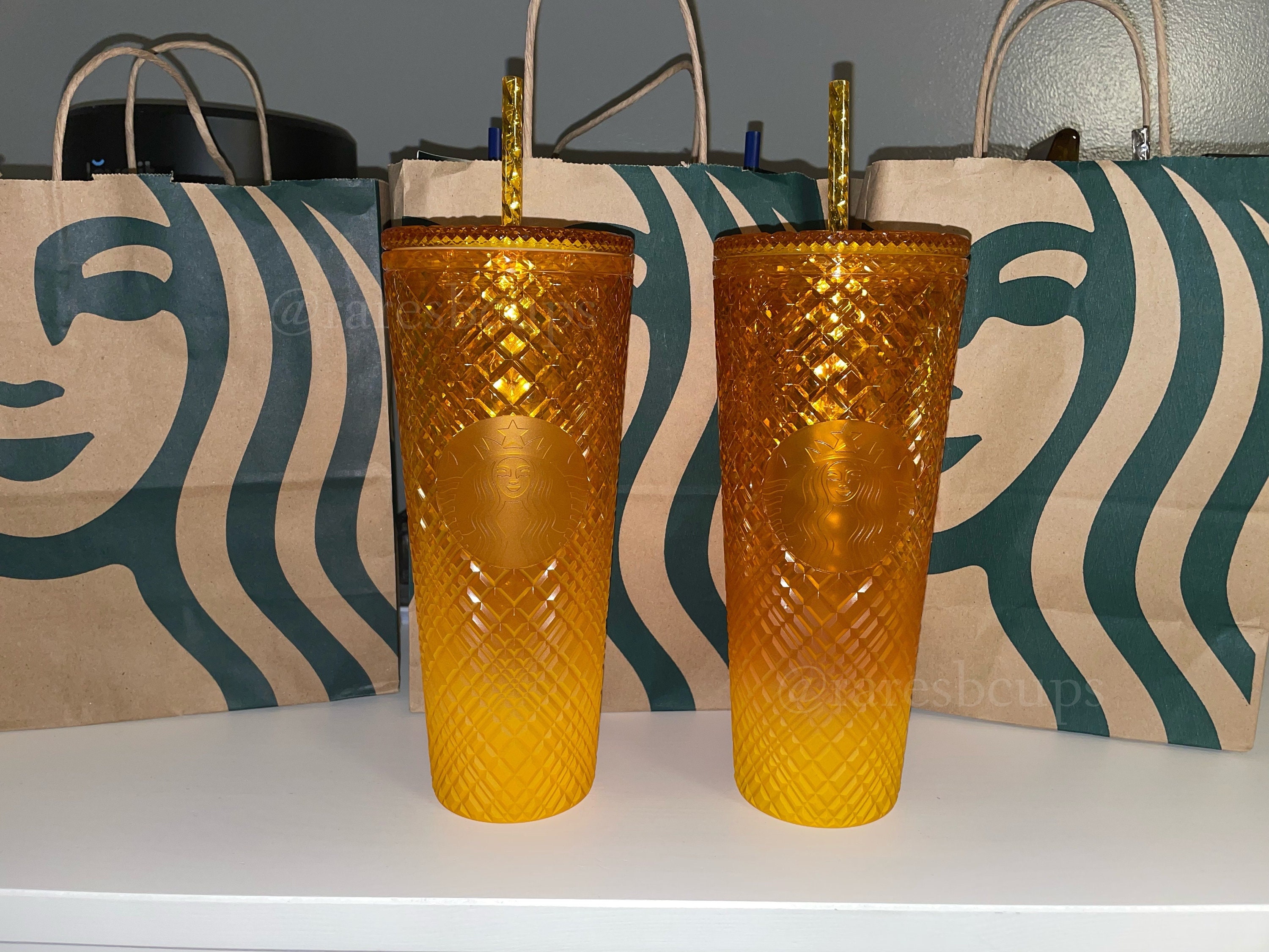 Starbucks Orange Yellow Mango Studded 2022 Tumbler - Etsy