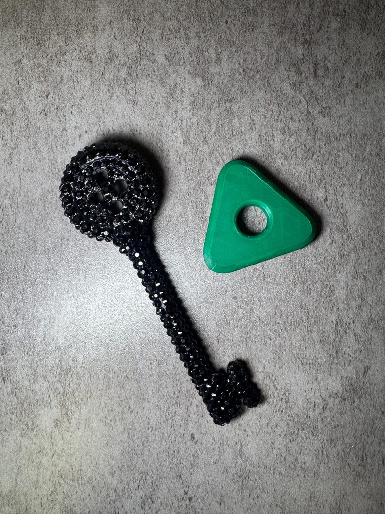 Coraline The Other Father Button Eye Doll Replica NECA Brand New Never Been Opened With Jade Seeing Stone and Button Skeleton Key Rhinestone Key