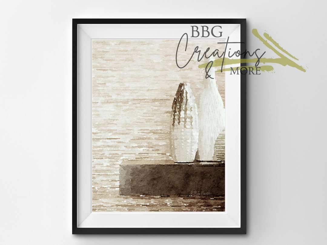 Decor 1, Watercolor Prints, Printable Wall Art, Digital Download Art ...