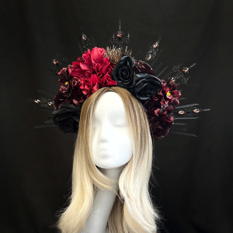 traditional day of the dead headpiece