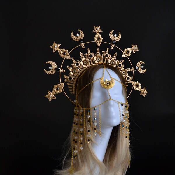 chain crown headpiece