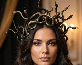 Medusa Snake Headpiece, Gorgon Crown, Serpent Wreath