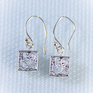 Arabic silver earrings