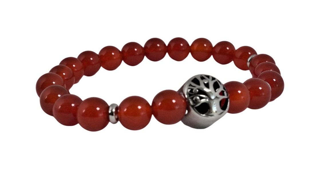 Buy Carnelian With Tree of Life Aromatherapy Bracelet Online in India ...
