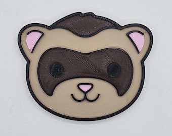 Ferret Face Cage Plaque