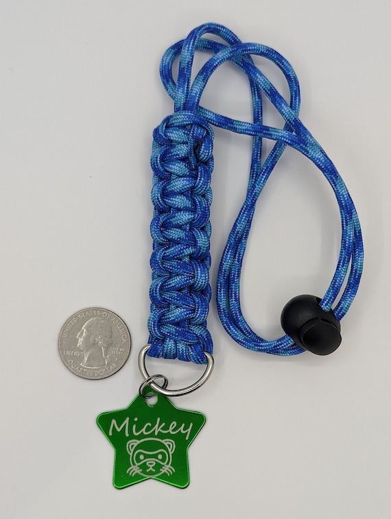 Small Pet - Laser Engraved Name ID Tag or Keychain - Star