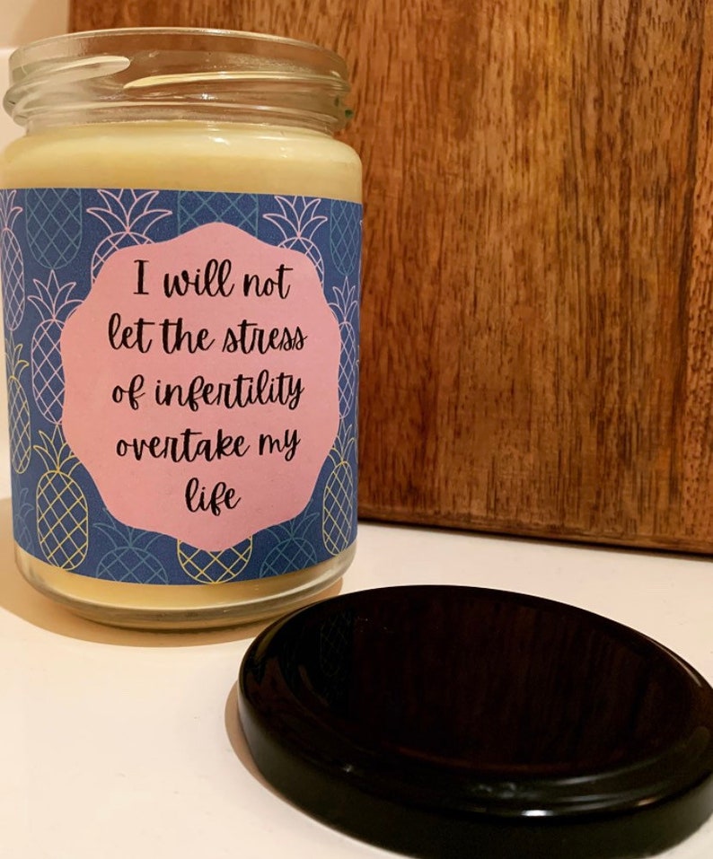 Soy Wax Scented Candle IVF Baby Pregnancy Affirmation Gift Etsy