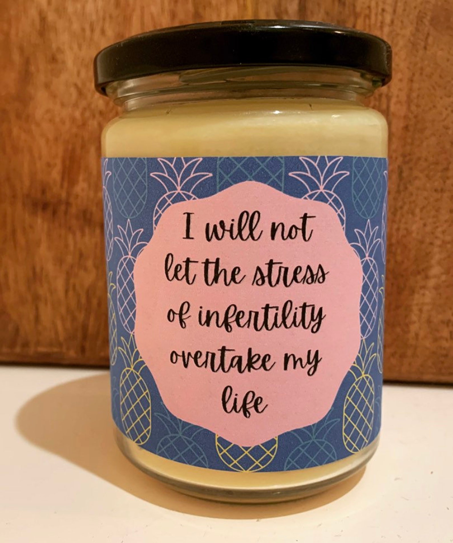 Soy Wax Scented Candle IVF Baby Pregnancy Affirmation Gift Etsy