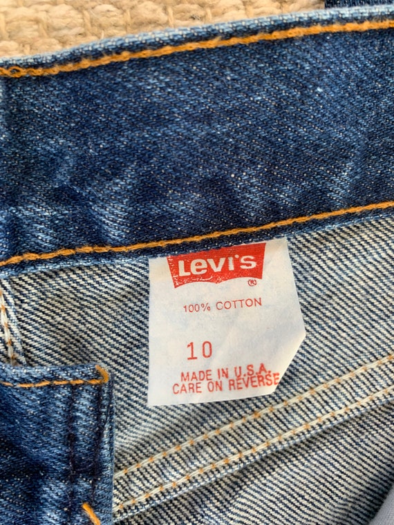 Vntg 80's Sz-10 Levi’s 505 Straight Leg Jeans, Ma… - image 3