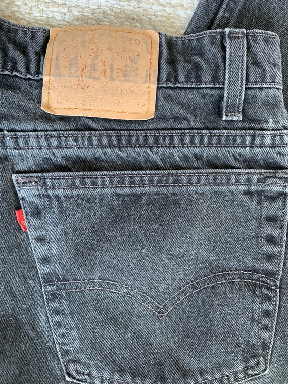 Vntg 90's 38x32 Levi’s 550 Relaxed Fit Tapered Bl… - image 6