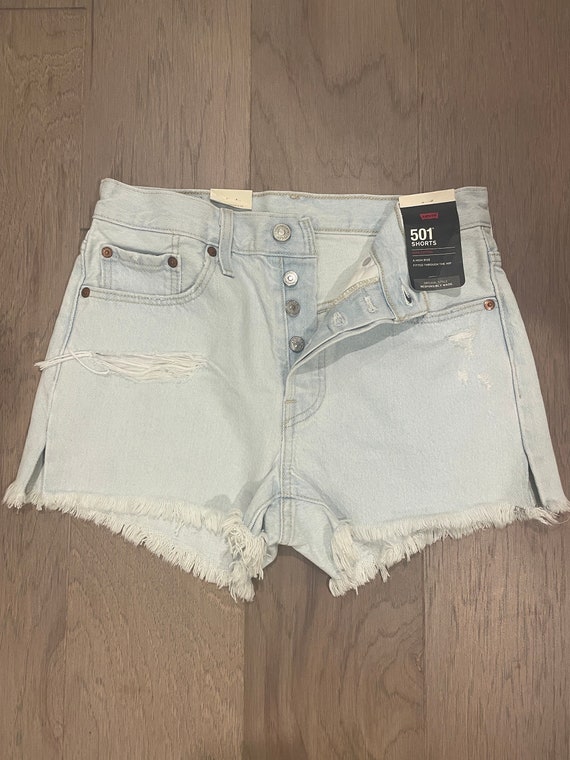 Levi's 501 Denim High Rise Shorts size 27