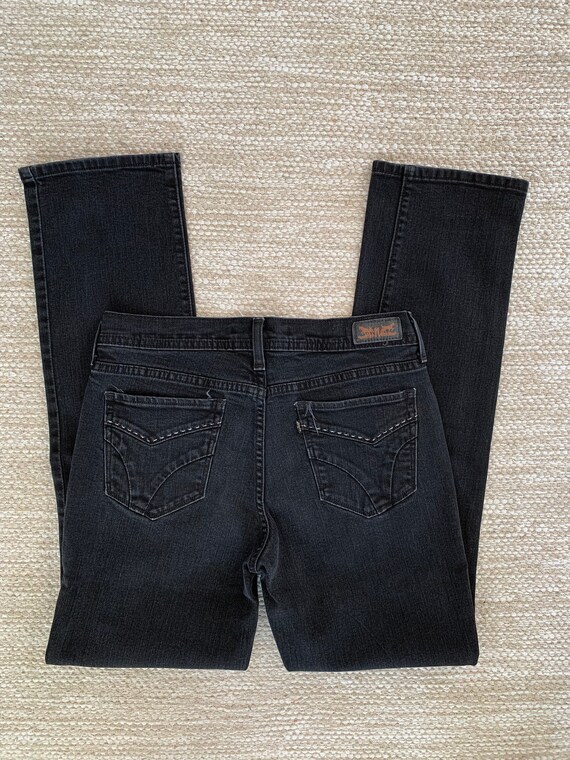 Levi’s 505 Black Straight Leg Jeans 6M - image 4