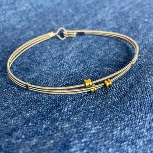 Uni-Sex Band Bracelets Made From Guitar Strings 2 styles to choose from- Free Shipping!