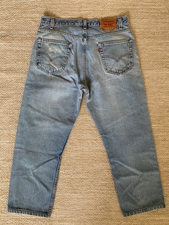 Vntg 90's 36x30 Levi’s 505 Regular Fit Jeans, Mad… - image 4